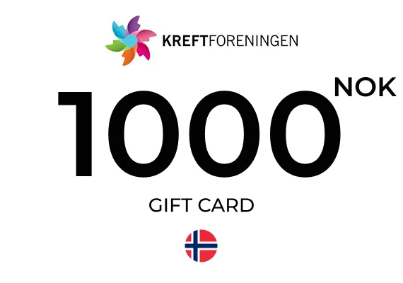 Kreftforeningen Gift Card 1000 NOK