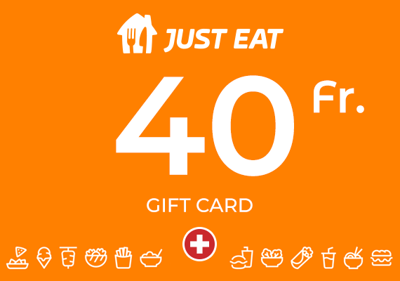 Just Eat Gift Card 40 CHF (CH) Key - SWITZERLAND