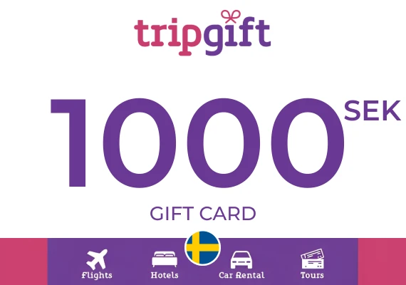 TripGift Gift Card 1000 SEK