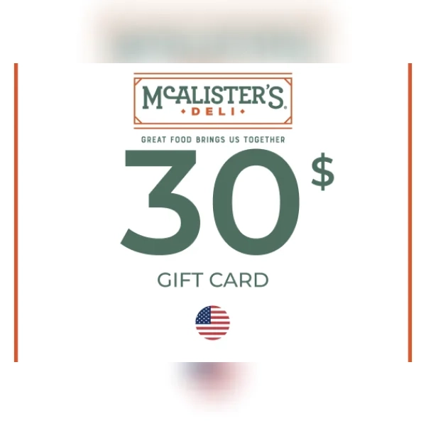McAlister’s Gift Card 30 USD Key - UNITED STATES