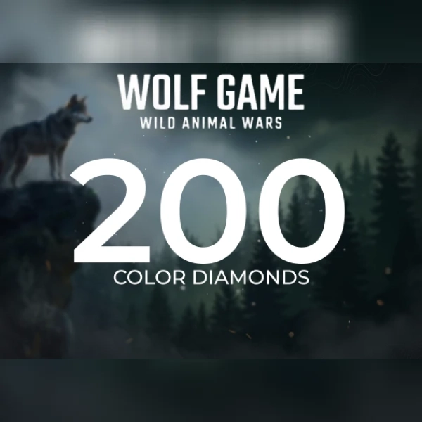 Wolf Game: Wild Animal Wars - 200 Color Diamonds Direct Top-Up - GLOBAL