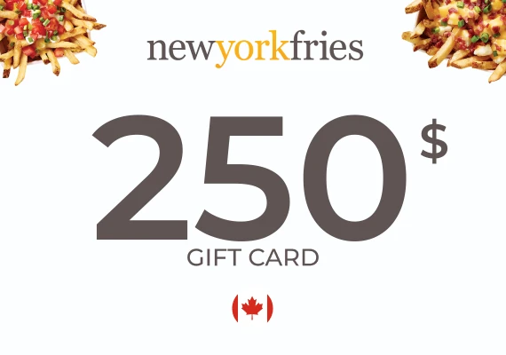 New York Fries Gift Card 250 CAD