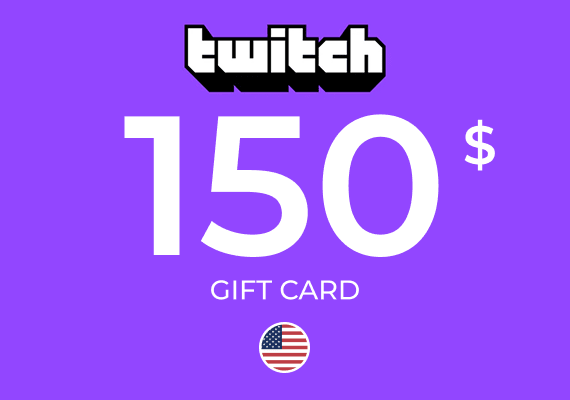 Twitch Gift Card 150 USD Twitch Gift Card 150 USD