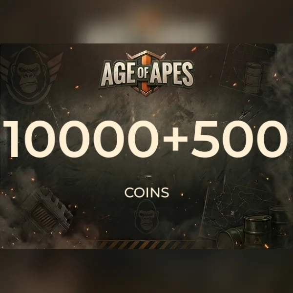 Age of Apes - 10,000 + 500 Coin Direct Top-Up - GLOBAL