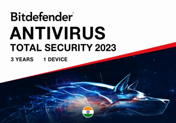 Bitdefender Total Security 2023 IN Key (3 Years / 1 Device) - INDIA  