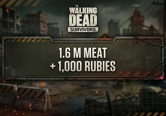 The Walking Dead: Survivors - 1.6 M Meat + 1,000 Rubies