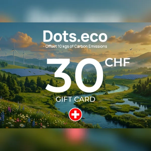 Dots.eco - Offset 10 kgs of Carbon Emissions Gift Card 30 CHF Key - SWITZERLAND