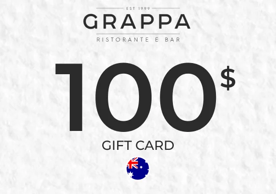 Grappa Ristorante & Bar Gift Card 100 AUD