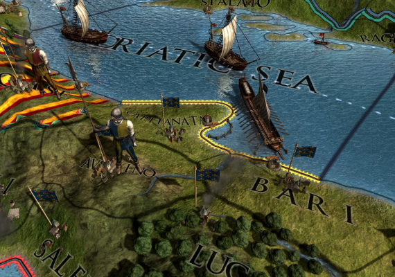 Immerse yourself in centuries of gameplay across a vibrant topographical map, enriched with dynamic seasonal changes. Immerse yourself in centuries of gameplay across a vibrant topographical map, enriched with dynamic seasonal changes.
