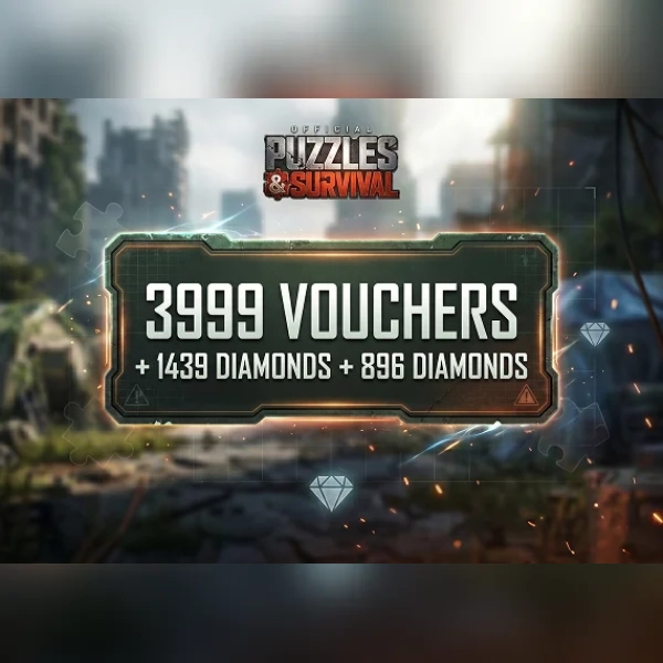 Puzzles & Survival - 3999 Vouchers + 1439 Diamonds + 896 Diamonds Direct Top-Up - GLOBAL