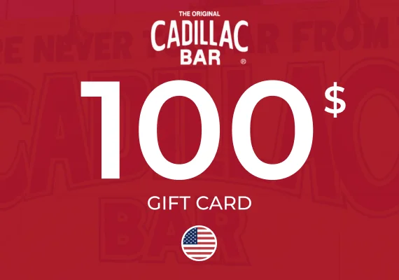Cadillac Bar Gift Card 100 USD