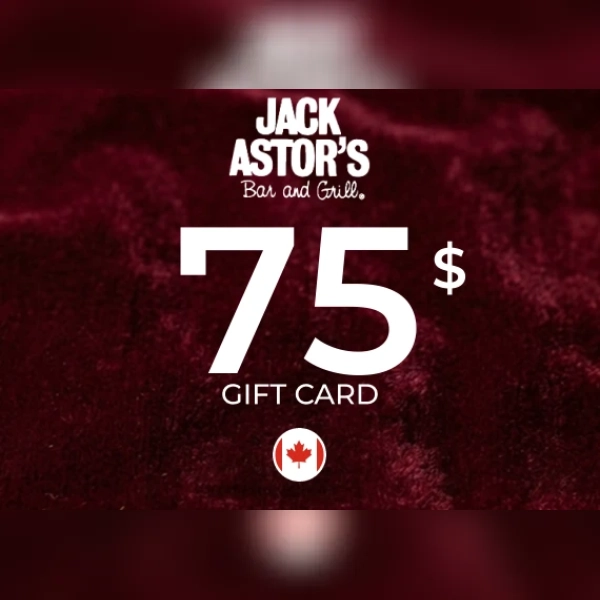 Jack Astor's Bar and Grill Gift Card 75 CAD Key - CANADA
