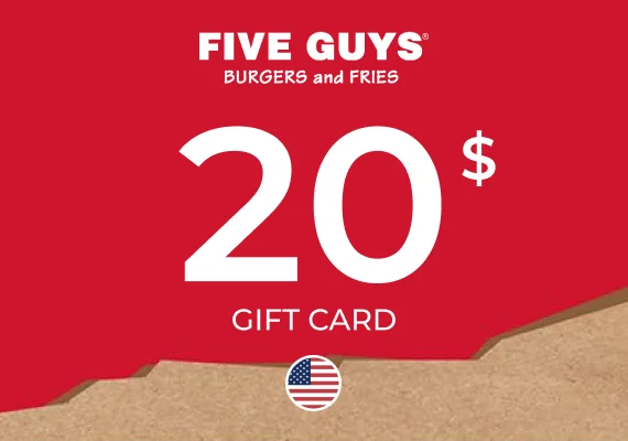 Five Guys Gift Card 20 USD Key - UNITED STATES