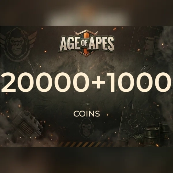 Age of Apes - 20,000 + 1,000 Coin Direct Top-Up - GLOBAL
