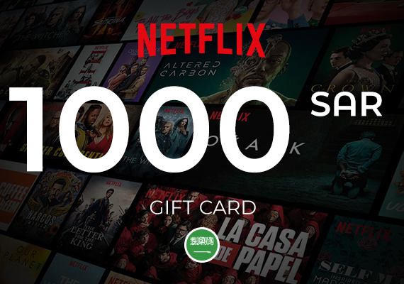 Netflix Gift Card SAR 1000 Netflix Gift Card SAR 1000