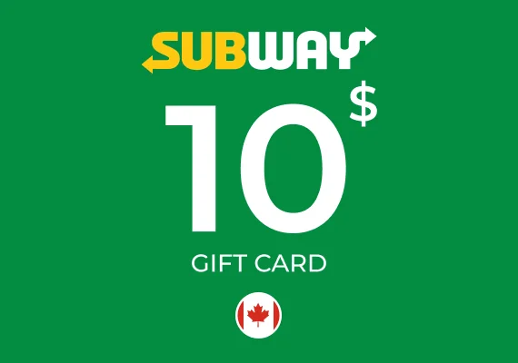 Subway Gift Card 10 CAD