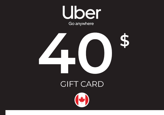 Uber Gift Card 40 CAD Uber Gift Card 40 CAD