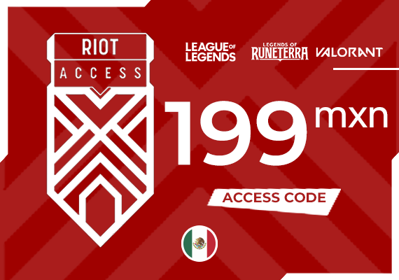 Riot Access Code 199 MXN Riot Access Code 199 MXN