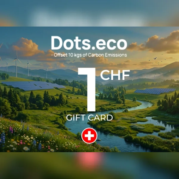 Dots.eco - Offset 10 kgs of Carbon Emissions Gift Card 1 CHF Key - SWITZERLAND
