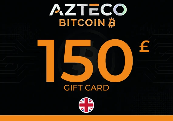 Azteco Bitcoin Voucher - Lightning Gift Card 150 GBP