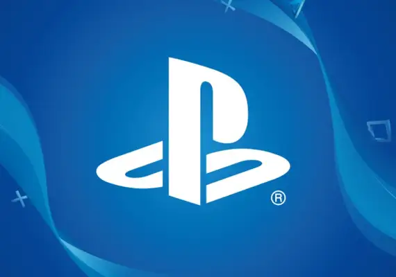 PlayStation logo on a blue background