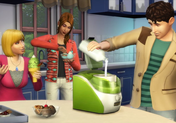 Elevate your Sim's culinary space with contemporary stainless steel appliances and gourmet furniture. Elevate your Sim's culinary space with contemporary stainless steel appliances and gourmet furniture.