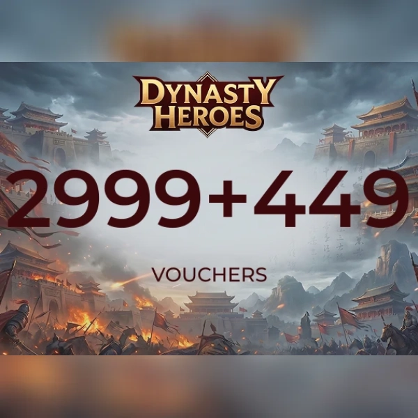 Dynasty Heros - 2999 Voucher + 449 Voucher Direct Top-Up - GLOBAL