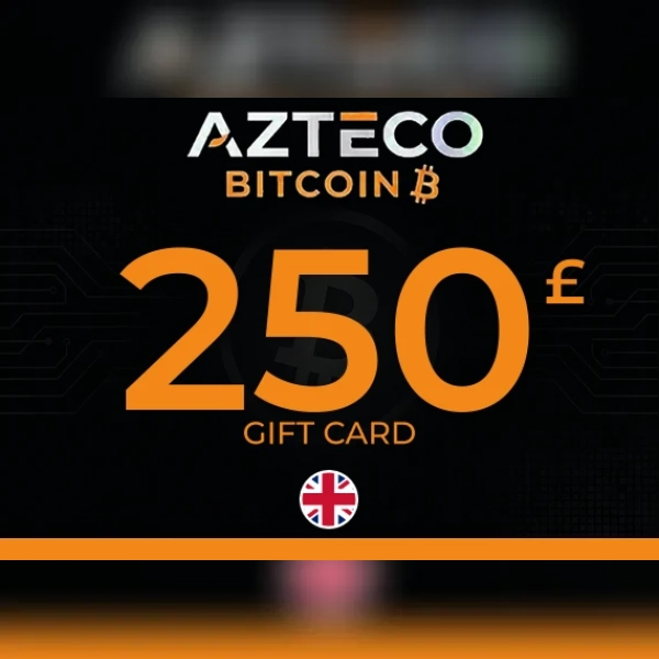Azteco Bitcoin Voucher - Lightning Gift Card 250 GBP Key - UNITED KINGDOM