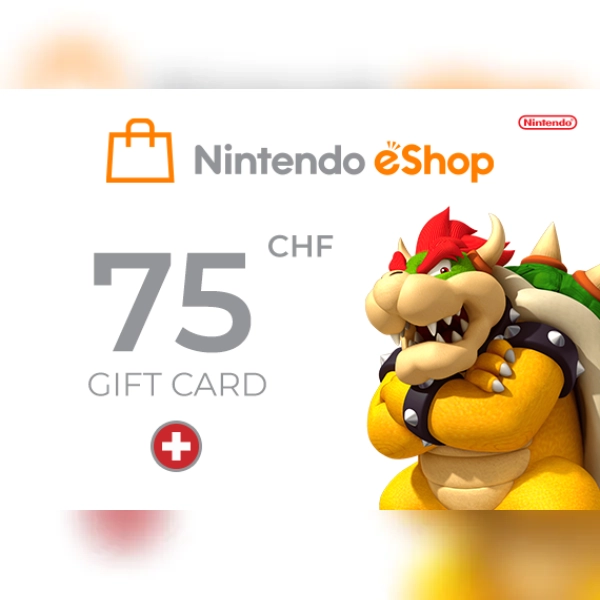 Nintendo Eshop Cards Nintendo Eshop Card 75 Chf Key - Switzerland