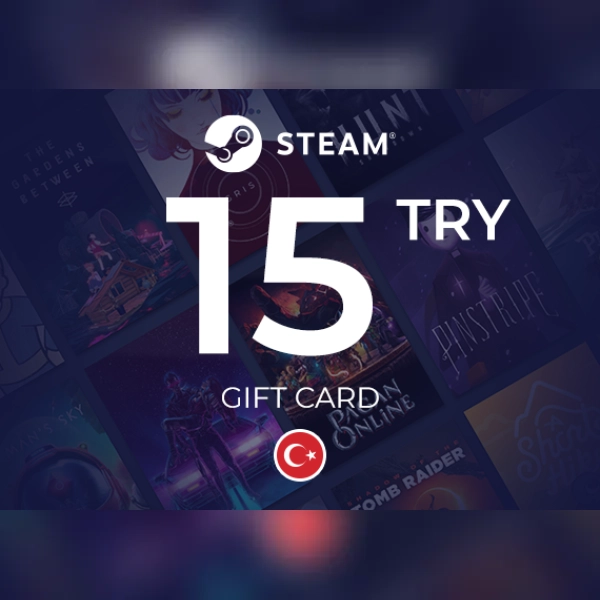 Steam Wallet Gift Card 15 Try Key - Turkey