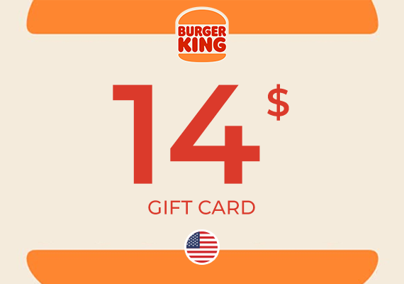 Burger King Gift Card 14 USD
