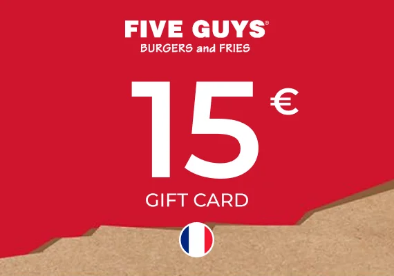 Five Guys Gift Card 15 EUR