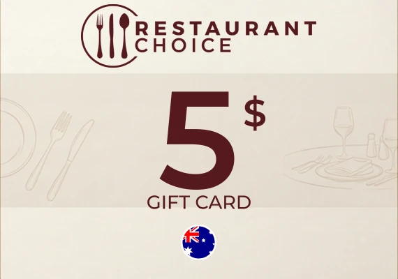 Restaurant Choice Gift Card 5 AUD