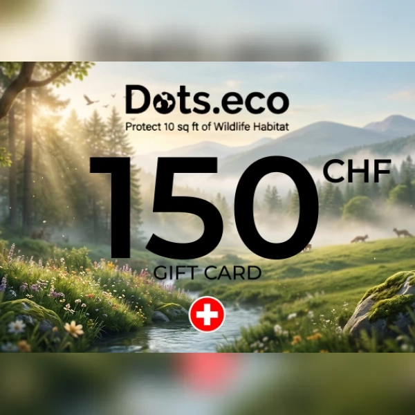Dots.eco - Protect 10 sqf of Wildlife Habitat Gift Card 150 CHF Key - SWITZERLAND