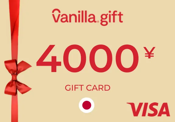 Vanilla Visa Gift Card 4000 JPY
