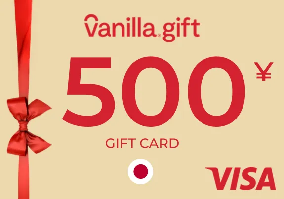 Vanilla Visa Gift Card 500 JPY