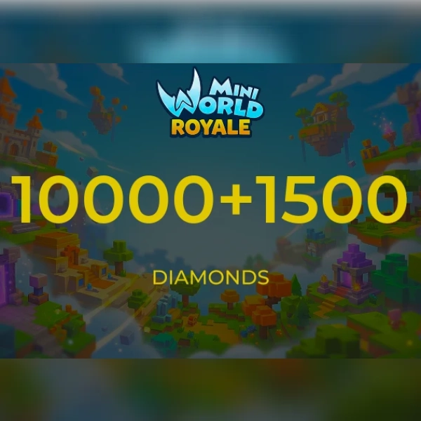 Mini World Royale - 10000 + 1500 Diamonds Direct Top-Up - GLOBAL