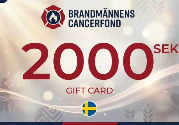 Brandmännens Cancerfond Gift Card 2000 SEK