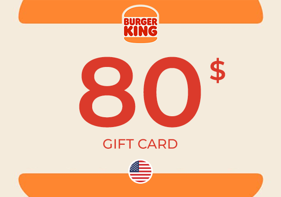 Burger King Gift Card 80 USD