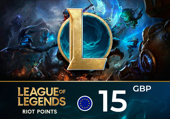 League of Legends Riot Points 15 GBP League of Legends Riot Points 15 GBP