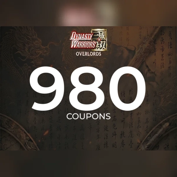 Dynasty Warriors Dynasty Warriors: Overlords - 980 Coupons Direct Top-Up - Global