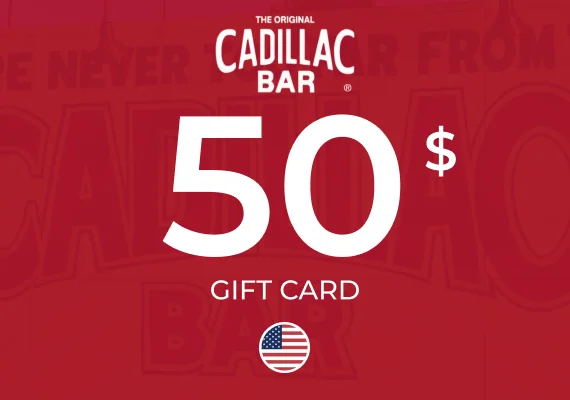 Cadillac Bar Gift Card 50 USD
