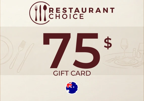 Restaurant Choice Gift Card 75 AUD
