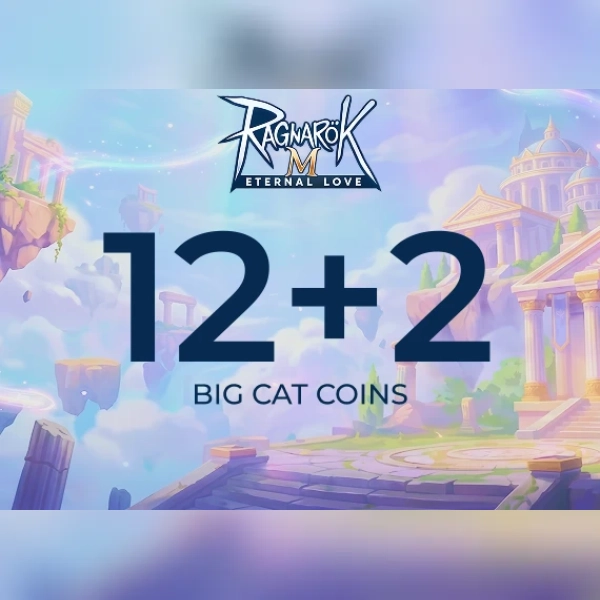 Ragnarok M Eternal Love - 12+2 Big Cat Coins Direct Top-Up - GLOBAL