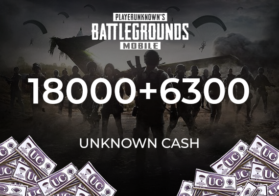 PUBG Mobile 18000 + 6300 UC (Unknown Cash) Official website PUBG Mobile 18000 + 6300 UC (Unknown Cash) Official website