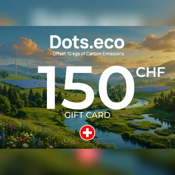 Dots.eco - Offset 10 kgs of Carbon Emissions Gift Card 150 CHF Key - SWITZERLAND