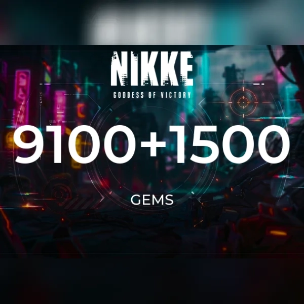 Goddess of Victory: Nikke - 9100 + 1500 Gems Direct Top-Up - GLOBAL