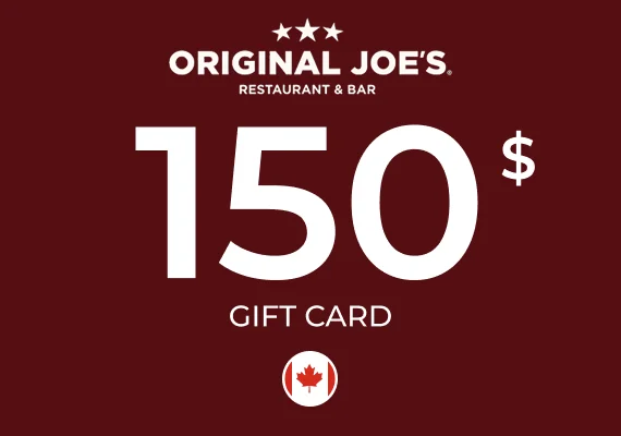 Original Joe's Gift Card 150 CAD