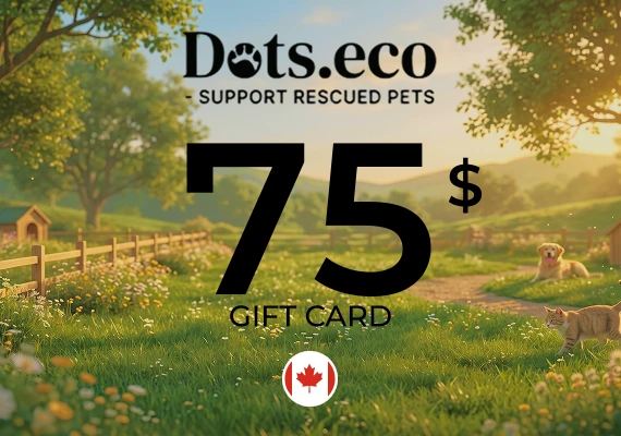 Dots.eco - Support Rescued Pets Gift Card 75 CAD