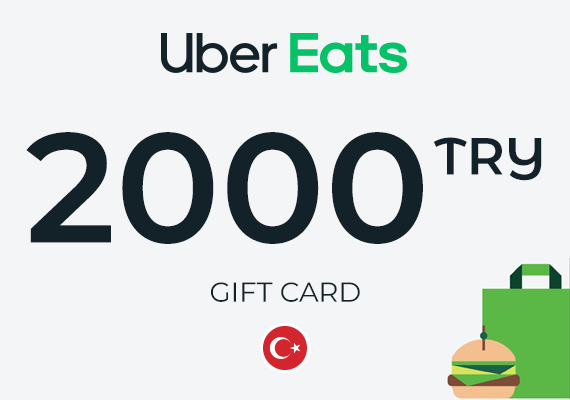 Uber Eats Gift Card 2000 TRY Uber Eats Gift Card 2000 TRY